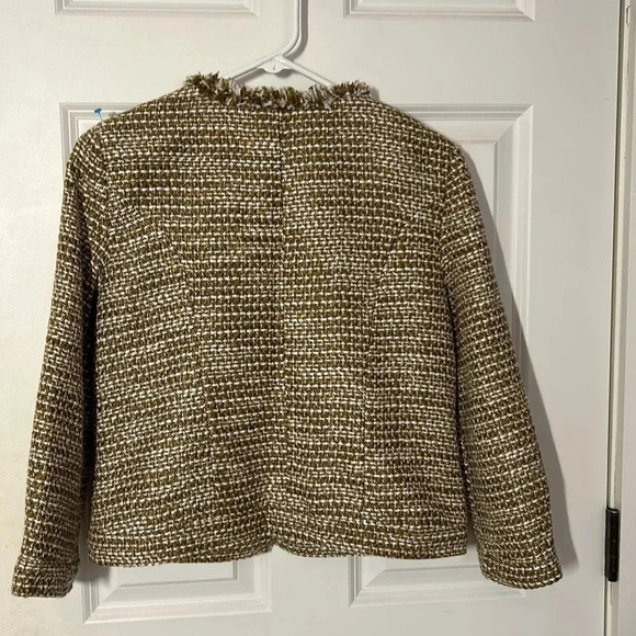 Cabi tweed brown blazer jacket size small long sleeve - Picture 5 of 9